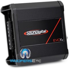 OPEN BOX SOUNDIGITAL EVOX2 400.2 4-OHM MINI 2-CH 400W RMS MOTORCYCLE AMPLIFIER