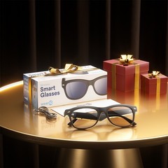 AI Smart Sunglasses Bluetooth Open-Ear Polarized Sport Men 4K HD Anti-blue Light