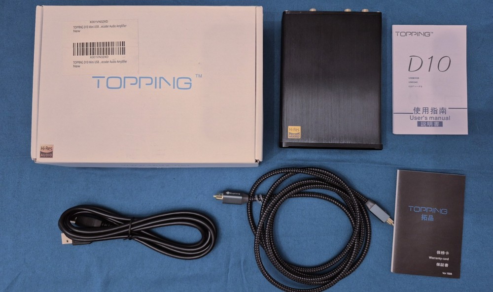TOPPING D10 Mini USB DAC CSS XMOS xu208 es9018k2m opa2134