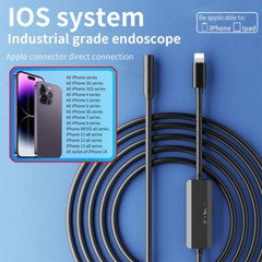 2M/3/5M 8LED Endoscope Borescope 8mm Inspection Camera Scope for iPhone 14 13 12