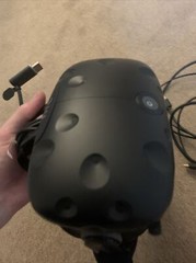 FOR PARTS/SORT OF WORKS, HTC Vive VR Headset with Link Box