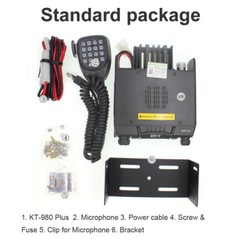 QYT KT-980Plus Car Radio VHF UHF Long Distance 50W Ham Radio Station + USB Cable