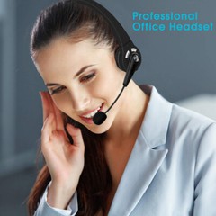 Wireless Bluetooth Headset Noise Cancelling Over the Head Boom w/Mic For Trucker