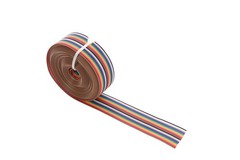20 Pin Rainbow Color Flat Ribbon IDC Cable Wire 5m Length 20pin, Multicolor