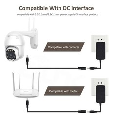 DC 12V Extension Cable 5.5mm x 2.1mm Male Female Power Cord For CCTV Camera LED