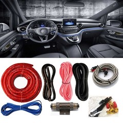 4 Gauge Amplifier Installation Kit Complete Car Wires Wiring Subwoofer Speaker~~