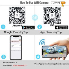 WiFi Wireless Backup Camera Magnetic Portable Rechargeable For Truck Trailer RV