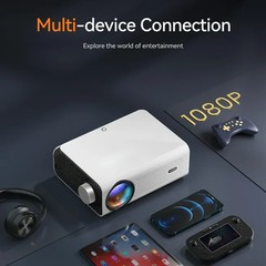 4K Portable Projector 1080P FHD 5G WiFi Bluetooth LCD Video Mini Home Theater