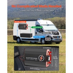12V 60A DC to DC Charger Battery Charger 750W for Lead-Acid and Lithium AGM GEL