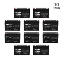 10 PACK – EXPERT POWER 6 Volts 12 Ah AGM Sealed Lead Acid Rechargeable Battery