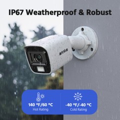 ANNKE 5MP Lite 8CH DVR 1080P Color Night Security Camera System Human Detection