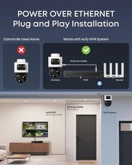 eufy PoE Bullet-PTZ Cam S4 NVR Wired Add On Cam NVR 4K UHD Triple|Refurb