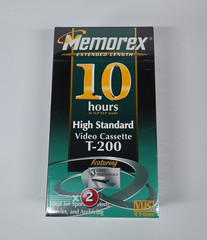 Lot 2 New Memorex 10 Hours T-200 High Standard Video Cassette VHS Sealed