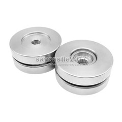 4x 46mm Stainless Steel Speaker Spike Pad Damping Steel Ceramics Ball Stand Feet