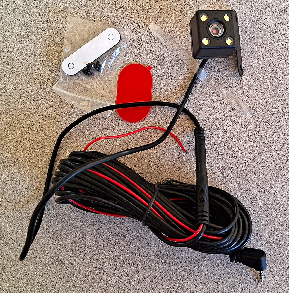 Wired Rear View Backup Camera w/ Bracket Mount, Long Cable, 3.5mm Plug Universal