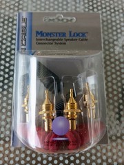 Monster Lock Master Pin Modular Speaker Cable Termination Post 2 Pairs SOLDER ON