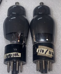 Pair RCA 6F8G Vacuum Tube Smoke Glass TV7 Tested NOS