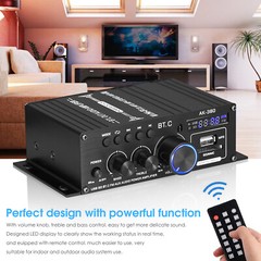 AK380 Bluetooth Audio Power Amplifier Speaker Receiver with U-disk/SD/FM Radio
