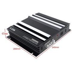3800W Car Amplifier Bass Amplifier 12V Subwoofer 2 Channel Power Amplifier New
