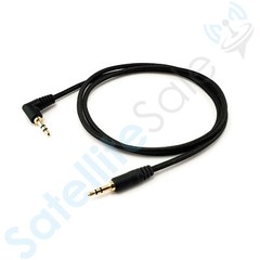 SatelliteSale 3.5mm Jack Audio Stereo Right Angle 90 Cable Aux Cord