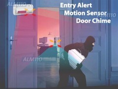 Entrance Chime Motion Sensor Alarm 90dB Siren Sound For Home Business Premises
