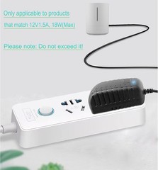 12V 1.5A Power Supply 18W AC Adapter 100-240V AC to DC Converter 12 Volt 1.5 Amp