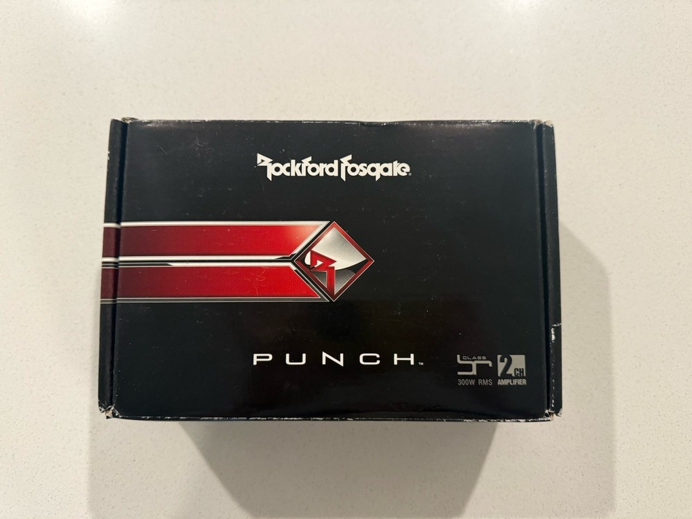 Rockford Fosgate Punch PBR300X2 2-Channel Car Amplifier, 300W RMS