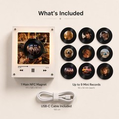 Custom NFC Music Player Fridge Magnet Rotatable Disc