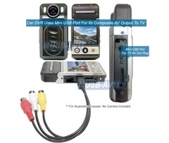 Mini-USB To RCA Composite Video Audio Adapter Cable For Camera USB TV Sticks