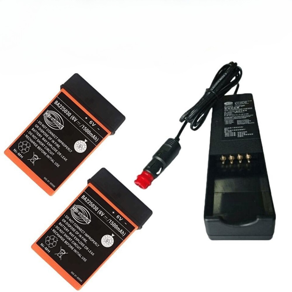 QA109600 Battery Charger 24V for HBC Radiomatic + 2PCS BA225030 1500mah Battery