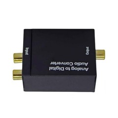 RCA to Optical Audio ADC 96KHz 24-bit Sampling Aluminum Body for Laptop/Receiver