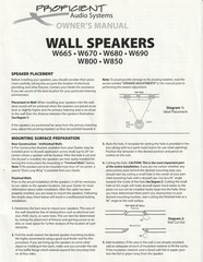 Proficient Audio Systems W680 Premium 6.5″ In-Wall Speakers – Pair NEW