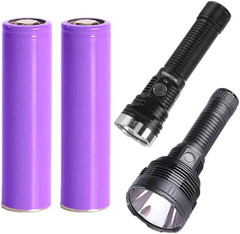 4 Pack 3300mAh Rechargeable Battery for L8 SBT90.2 Flashlight