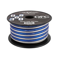 Skar Audio Elite 12 Gauge Oxygen-Free Copper Speaker Wire – 30 Feet (Blue/White)