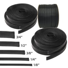 ALL SIZES 10‑100 FT Expandable Braided Cable Sleeving Wire Loom Nylon Tubing LOT