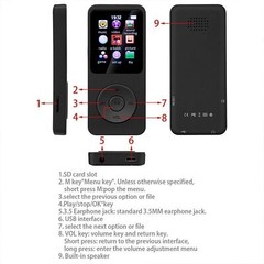 128GB Support Bluetooth MP4/MP3 Lossless Music Player FM Radio Recorder Sport lP