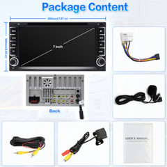 Apple CarPlay For Toyota DVD Player Android Auto Car Stereo Radio GPS BT AM FM