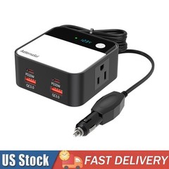 200W Car Power Inverter DC 12V to AC 110V Converter Adapter Charger Outlet 4USB