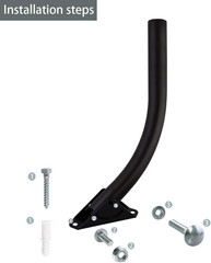 Antenna Mount – 1 by ONE Attic Adjustable Weather Proof Outdoor TV Antenna Mount