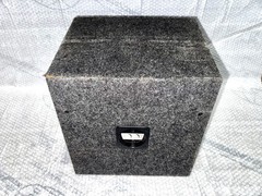 SEALED 10″ SUBWOOFER TRUCK BOX SLANTED ENCLOSURE SINGLE SUB 13X13X12 BOX