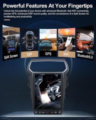 12.1″ Qualcomm Car Radio Stereo GPS Carplay Android For Ford Explorer 2011-2019