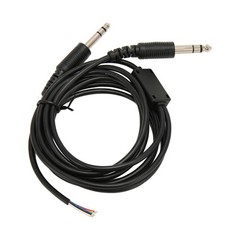 Aviation Headphone Cable Flexible 6.6ft Replacement Cable For David Clark AVCOMM