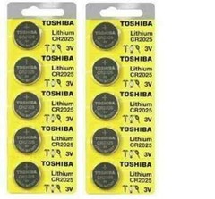 100 x New Original Toshiba CR2025 CR 2025 3V LITHIUM BATTERY BR2025 DL2025 Watch