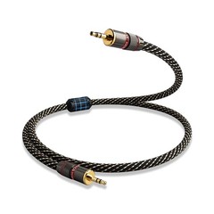 Audiophile HiFi Audio Cable–3.5mm to 3.5mm,6N OFC Core,24K Gold-Plated Plugs,…