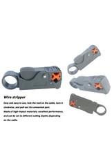 40ft RG6 CABLE with 7.6″ PROFESSIONAL COMPRESSION TOOL and wire stripper