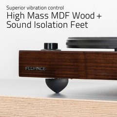 Fluance RT82 Reference HiFi Turntable with Ortofon OM10 And Isolation Base