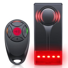 Car Vibration Sound & Light Alarm with Remote, 108dB Automobile Anti-Theft Vi…