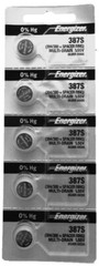 5 Energizer 387S, 387, 394, LR54, M12, 214, D387, HS-B, V387, SG10 Battery