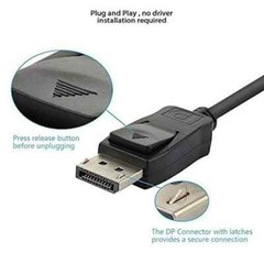 Lot of 1-10 5FT DisplayPort to Display Port Cable DP to DP 4K UHD Video Cord USA