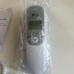 AT&T TR1909 Trimline Corded Telephone 13-Number Memory Wall-Mountable – White